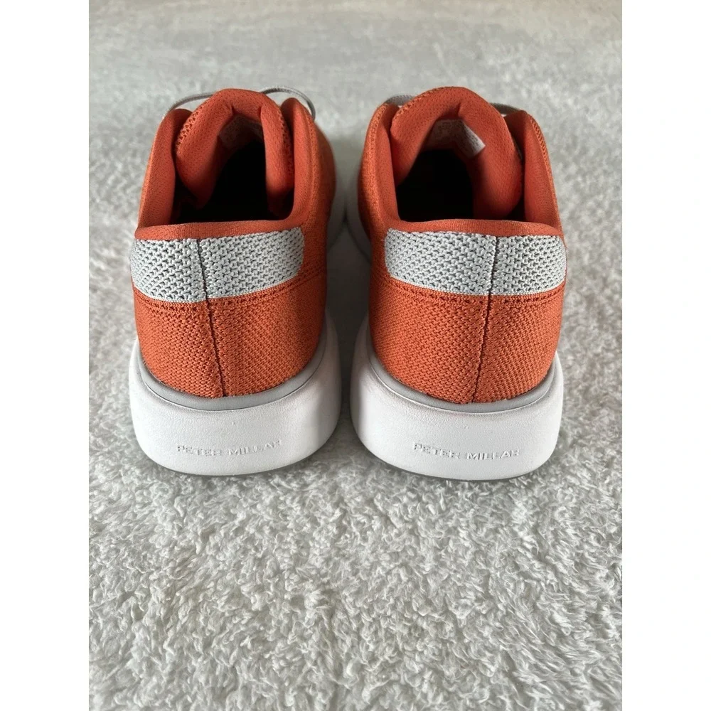 Peter Millar #MS23EF06 Glide‎ V3 Sneakers Sahar Orange White Mens Size 12 Preppy